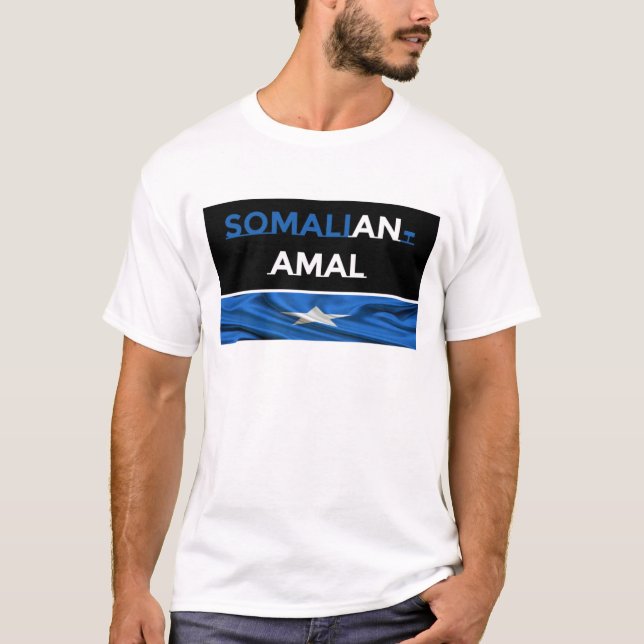 Somalian-Amal Men Tshirt (Front)