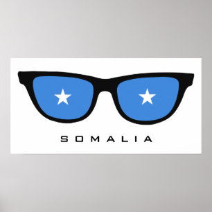Somalie Shades texte personnalisé & affiche couleu