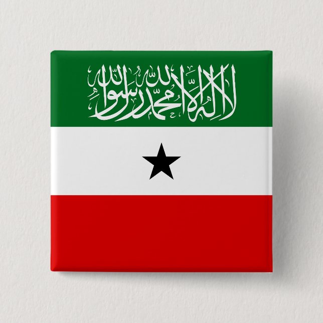 Somaliland Flag 2 Inch Square Button (Front)