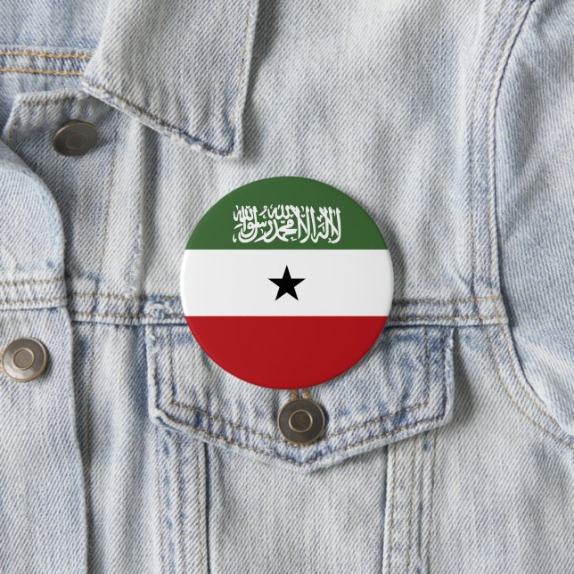 Somaliland flag 3 inch round button (In Situ)