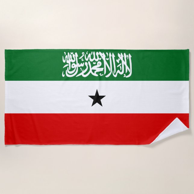 Somaliland Flag Beach Towel (Front)