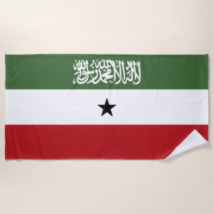 Somaliland flag beach towel