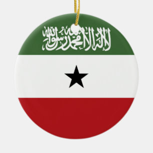 Somaliland flag ceramic ornament