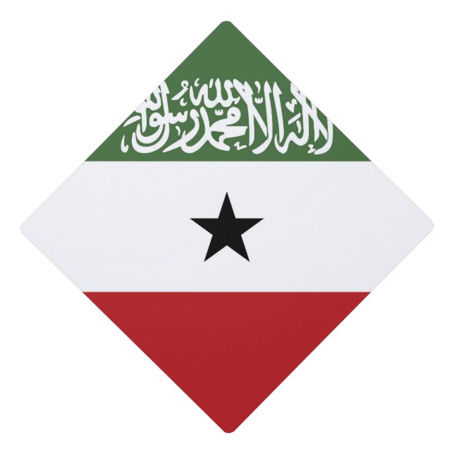 Somaliland flag graduation cap topper (Front)