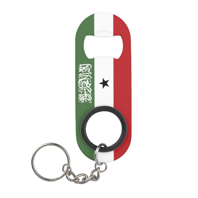 Somaliland flag keychain bottle opener (Front)