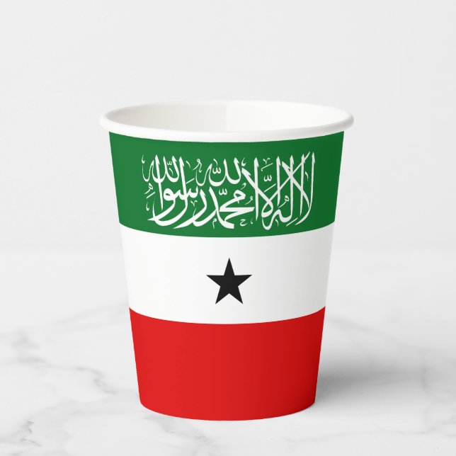 Somaliland Flag Paper Cups (Left)