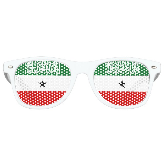 Somaliland Flag Retro Sunglasses (Front)
