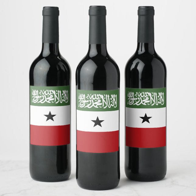 Somaliland flag wine label (Bottles)