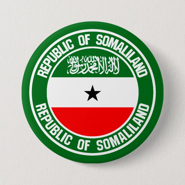 Somaliland Round Emblem 3 Inch Round Button (Front)