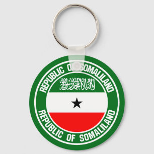 Somaliland Round Emblem Keychain