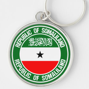 Somaliland Round Emblem Keychain