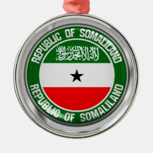 Somaliland Round Emblem Metal Ornament