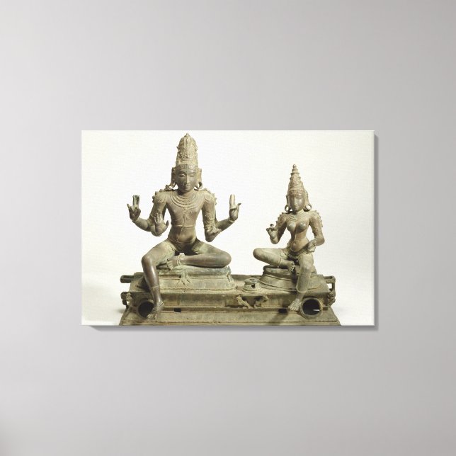 Somaskanda, Chola, Tamil Nadu (bronze) Canvas Print (Front)