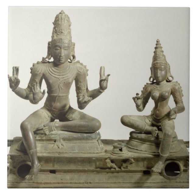 Somaskanda, Chola, Tamil Nadu (bronze) Tile (Front)
