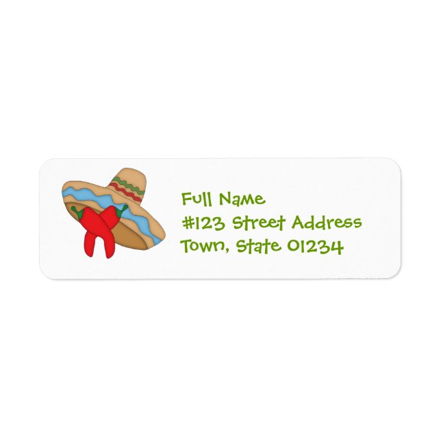 Sombrero and Peppers Mailing Labels (Front)