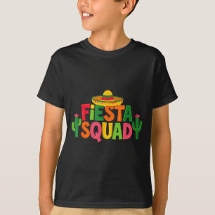 Sombrero Cactus Fiesta Squad Matching Cinco De May T-Shirt