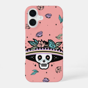 Sombrero Calavera – Day of the Dead Skull iPhone 16 Case