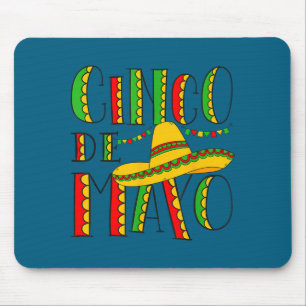 Sombrero cinco de mayo fiesta mexico party mexican mouse pad
