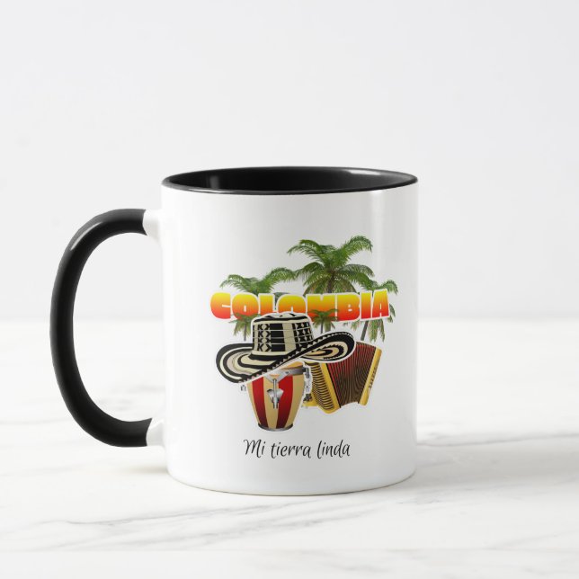 Sombrero Colombiano, Colombia, Colombian, Bogota, Mug (Left)