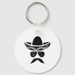Sombrero Face Cinco De Mayo Mexican Fiesta Party K Keychain