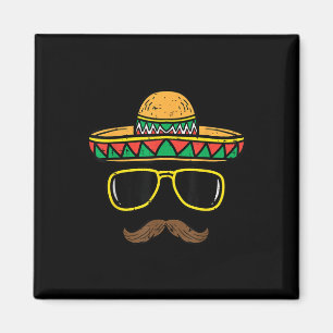 Sombrero Face Cinco De Mayo Mexican Fiesta Party K Magnet