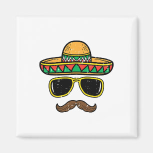 Sombrero Face Cinco De Mayo Mexican Fiesta Party K Magnet