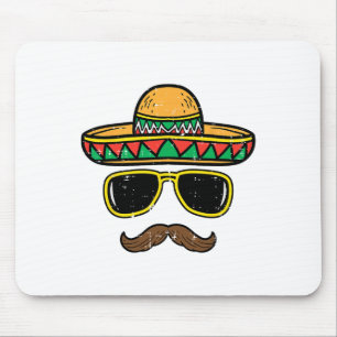 Sombrero Face Cinco De Mayo Mexican Fiesta Party K Mouse Pad