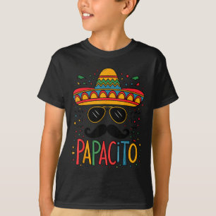 Sombrero Face Papacito Cinco Mayo Fiesta Funny Mex T-Shirt