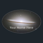 Sombrero Galaxy Bookplate Sticker<br><div class="desc">The Sombrero Galaxy (M104) by NASA and ESA.  Let everyone know this book belongs to you!</div>