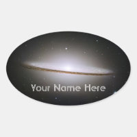 Sombrero Galaxy Bookplate Sticker