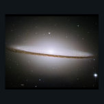 Sombrero Galaxy Hubble Telescope Image Poster<br><div class="desc">NASA Hubble telescope image of the Sombrero Galaxy.</div>