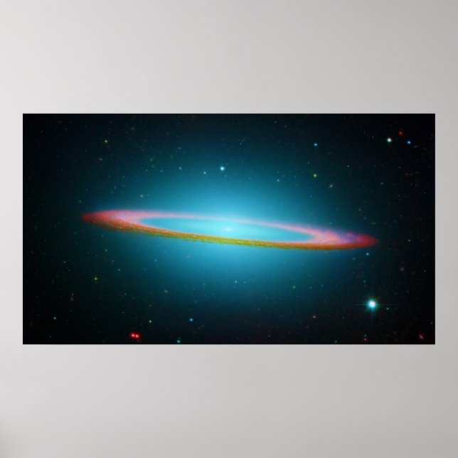 Sombrero Galaxy in Infrared Light Poster (Front)