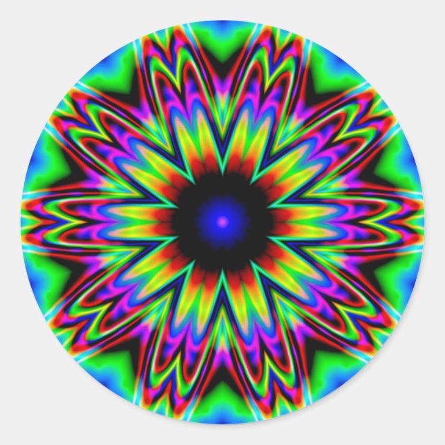 Sombrero Galaxy Mandala Classic Round Sticker (Front)