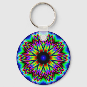 Sombrero Galaxy Mandala Keychain