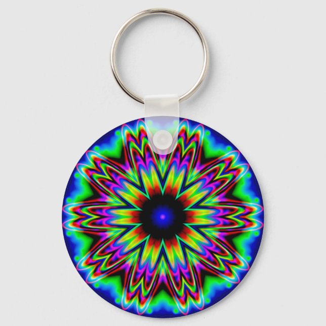 Sombrero Galaxy Mandala Keychain (Front)