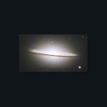 Sombrero Galaxy Wrapped Canvas<br><div class="desc">Lovely old image from NASA/Hubble program of the Sombrero Galaxy.</div>