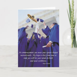 Sombrero Graduation Card