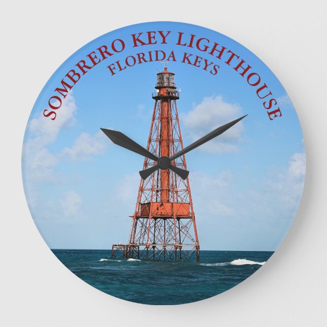 Sombrero Key Lighthouse Florida Keys Horloge (Recto)