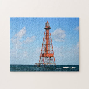 Sombrero Key Lighthouse, Florida Keys Jigsaw Puzzle
