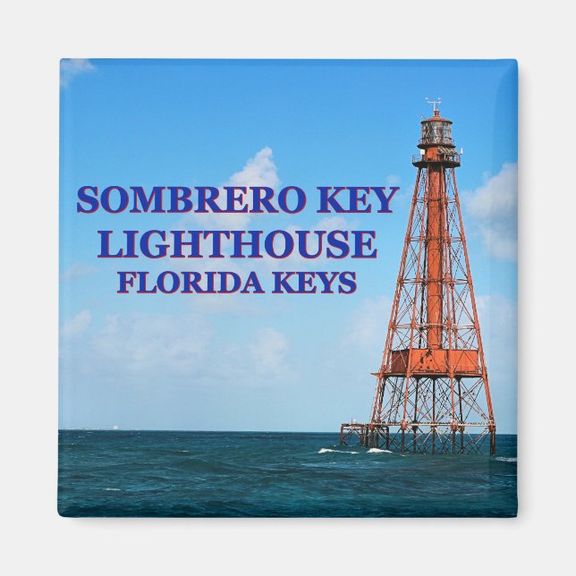 Sombrero Key Lighthouse, Florida Keys Magnet (Front)