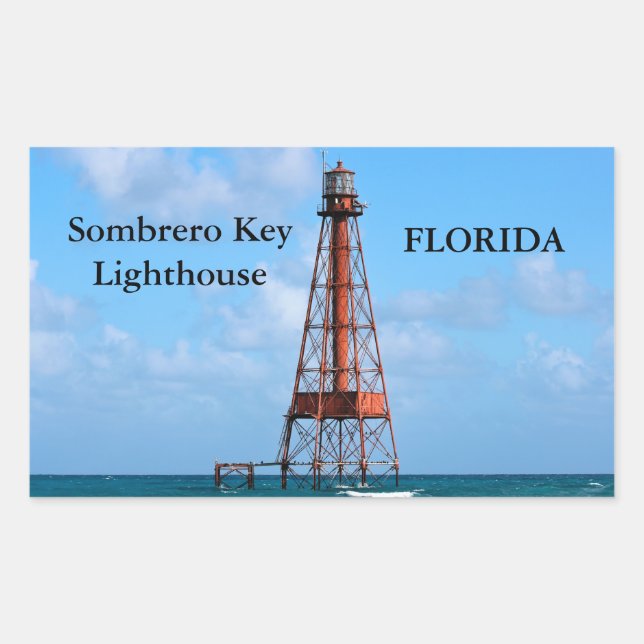Sombrero Key Lighthouse, Florida Stickers (Front)
