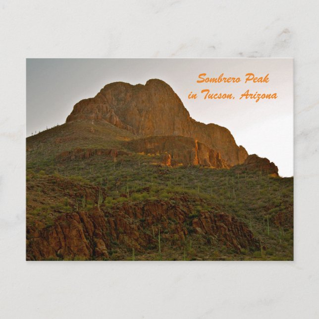 Sombrero Peak in Tucson, Arizona Postcard (Front)