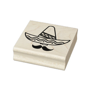 Sombrero Rubber Stamp