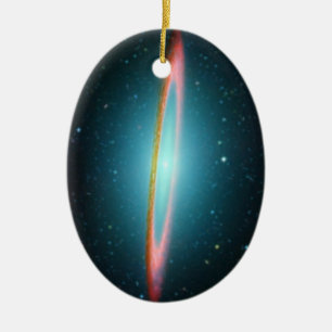 Sombrero spiral galaxy NGC 4594 Ceramic Ornament