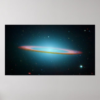 Sombrero spiral galaxy NGC 4594 Poster
