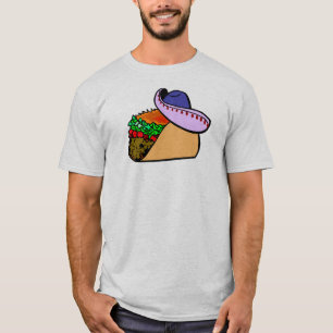 Sombrero Wearing Taco T-Shirt
