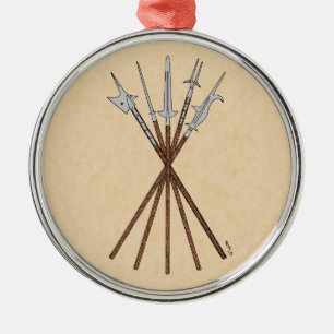 Some 16th Century Polearms Metal Ornament