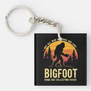 Some Are Collecting Rocks Geologist Rockhounding B Keychain