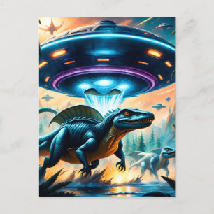 Some believe that UFOs are actually alien spacecra Postcard
