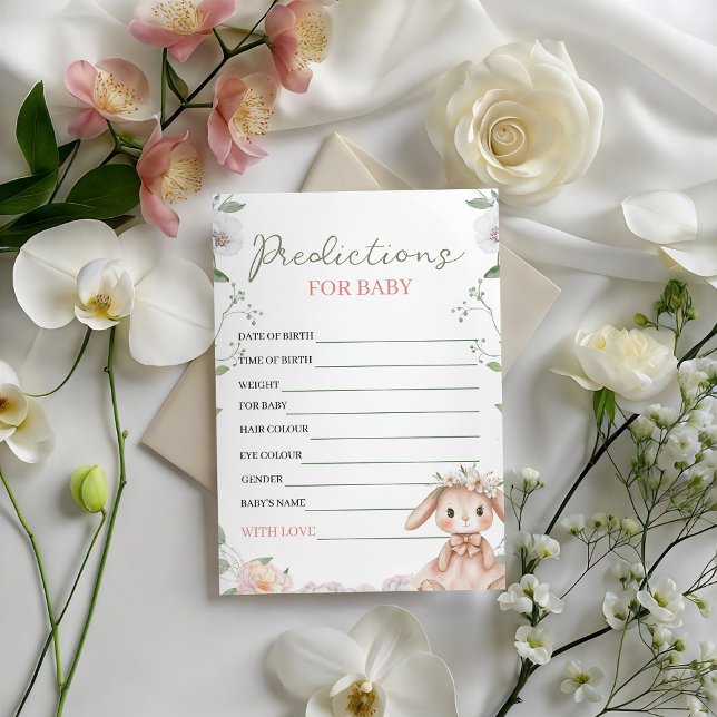 Some Bunny Baby Predictions Game Card (Creator Uploaded)